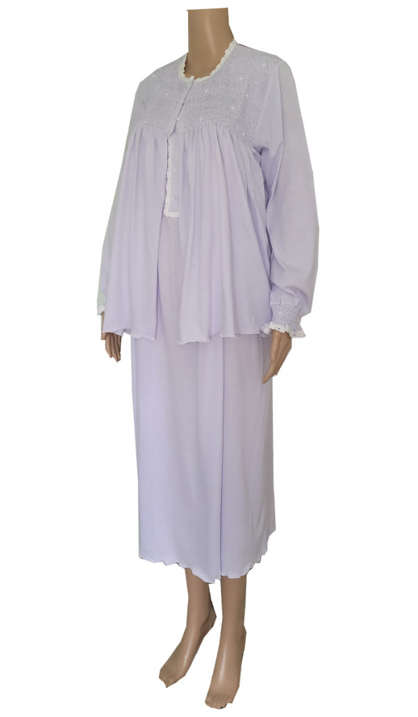 Lilacs Gown & Bedjacket